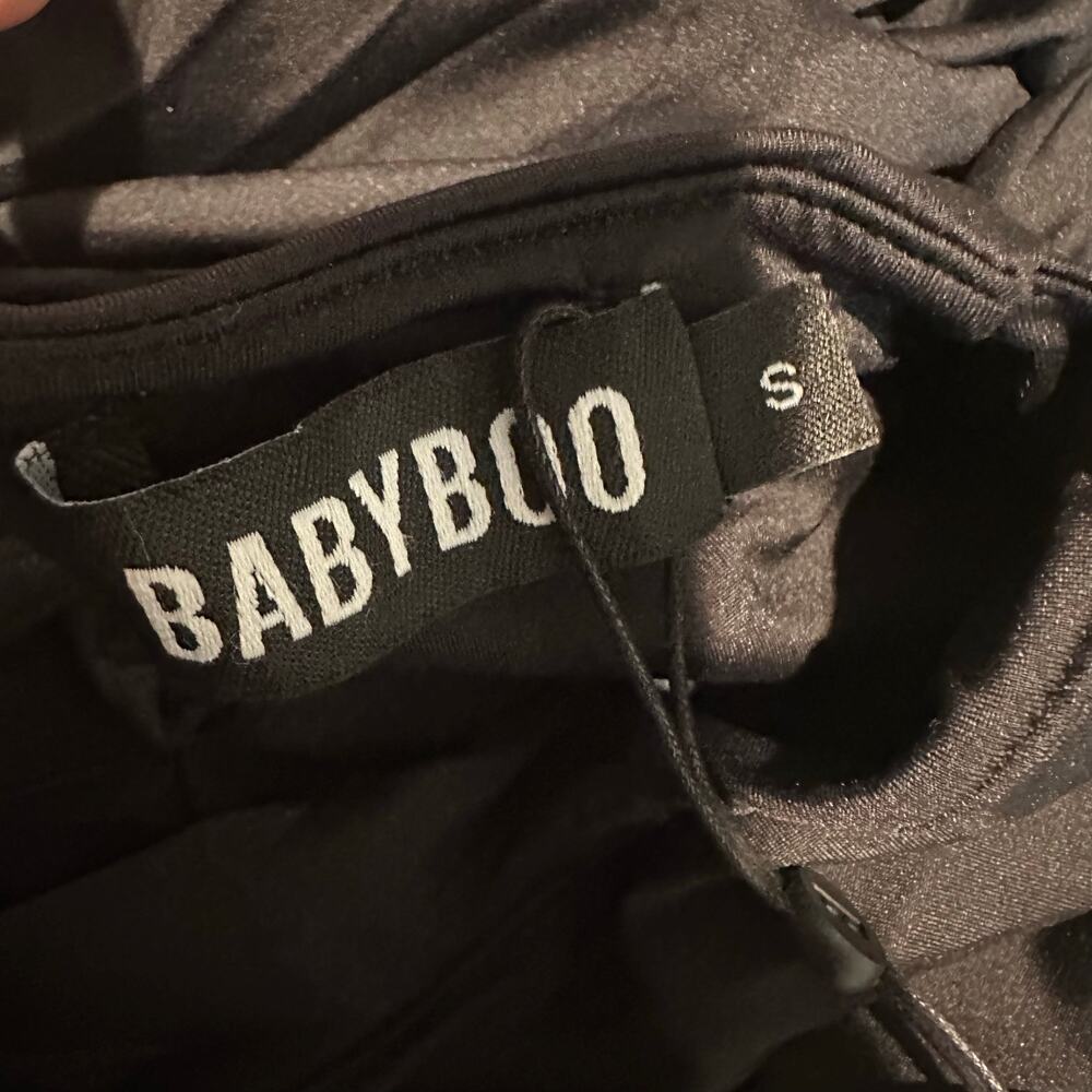 Babyboo Jovanna Mini Dress Black S NEW - Picture 3 of 12